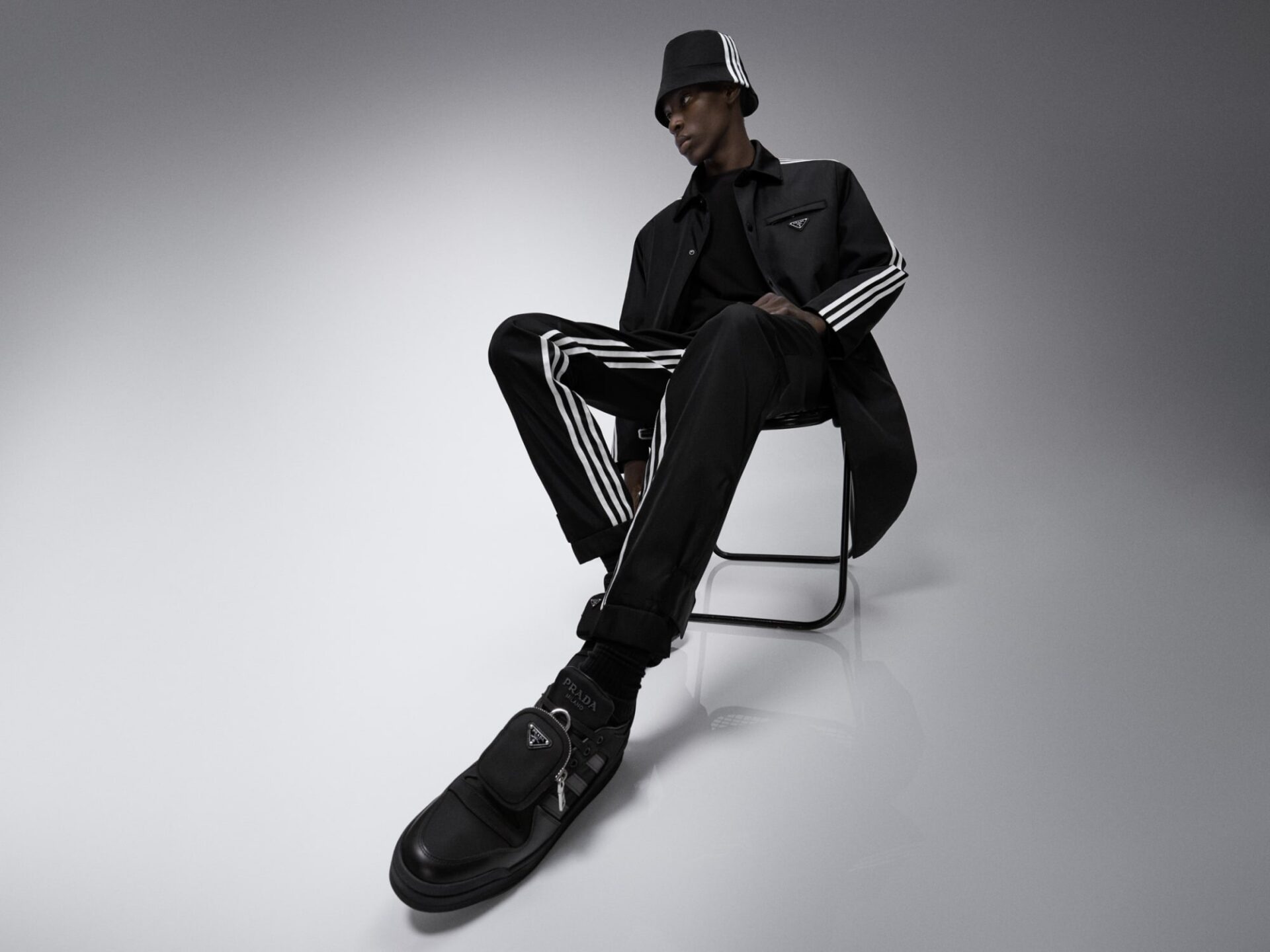 最新コラボ「adidas for Prada Re-Nylon」が登場。Asap Rocky着用で